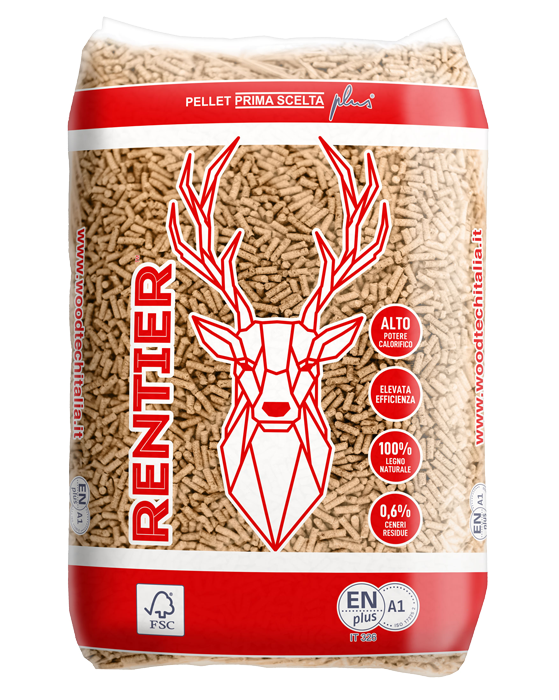 RENTIER – Bancale pellet da 15 kg, 70 sacchi