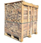 Legna da ardere essiccata in forno – Quercia e Faggio – Tronchetti 33 cm, pallet 2,5 steri (1,75 m³)